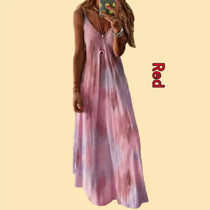 7 Цвета женское летнее Повседневное платье на бретелях Дамская мода варенка с