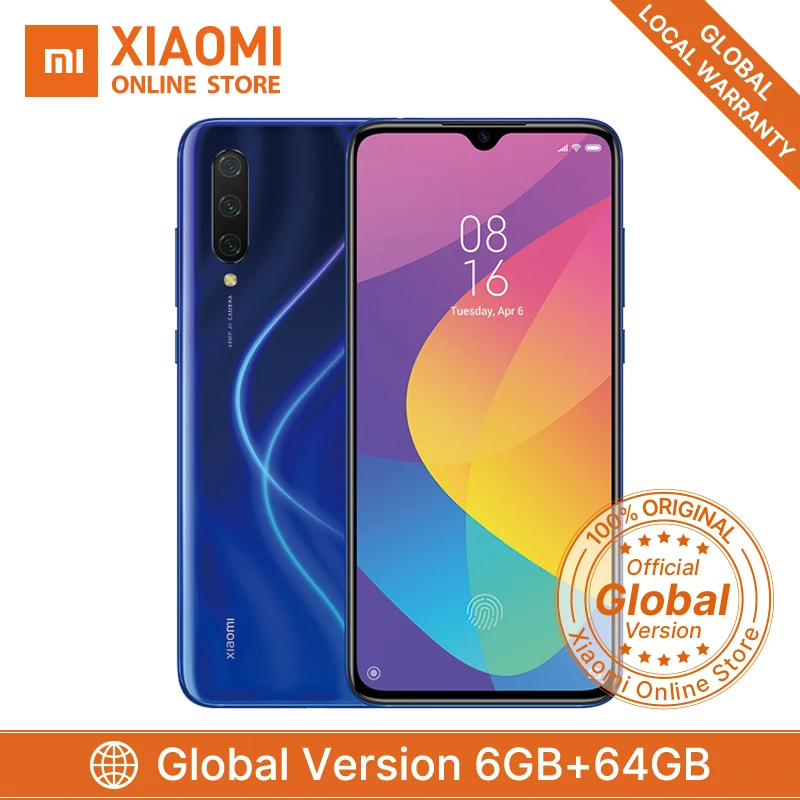 Глобальная версия Xiaomi Mi 9 Lite (Xiaomi CC9) 6GB 64GB Смартфон Snapdragon 710 Android AMOLED 6 39 '񠌮 mAh NFC