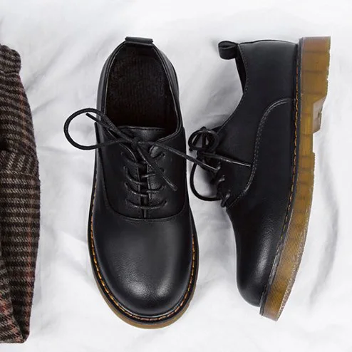 EAGSITY женские туфли дерби в британском стиле Повседневная рабочая обувь на