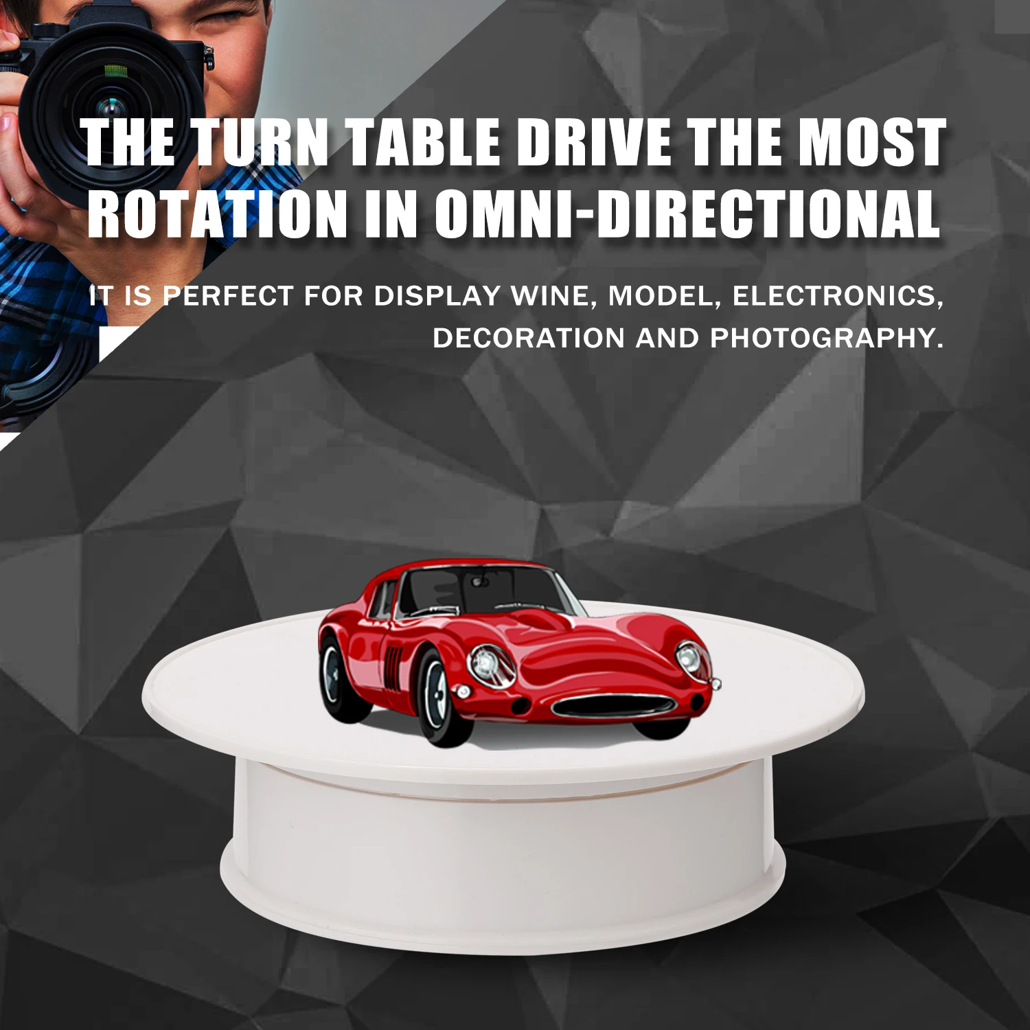Подставка для фото и видеосъемки с вращением на 360 градусов|Поворотные пластины| |