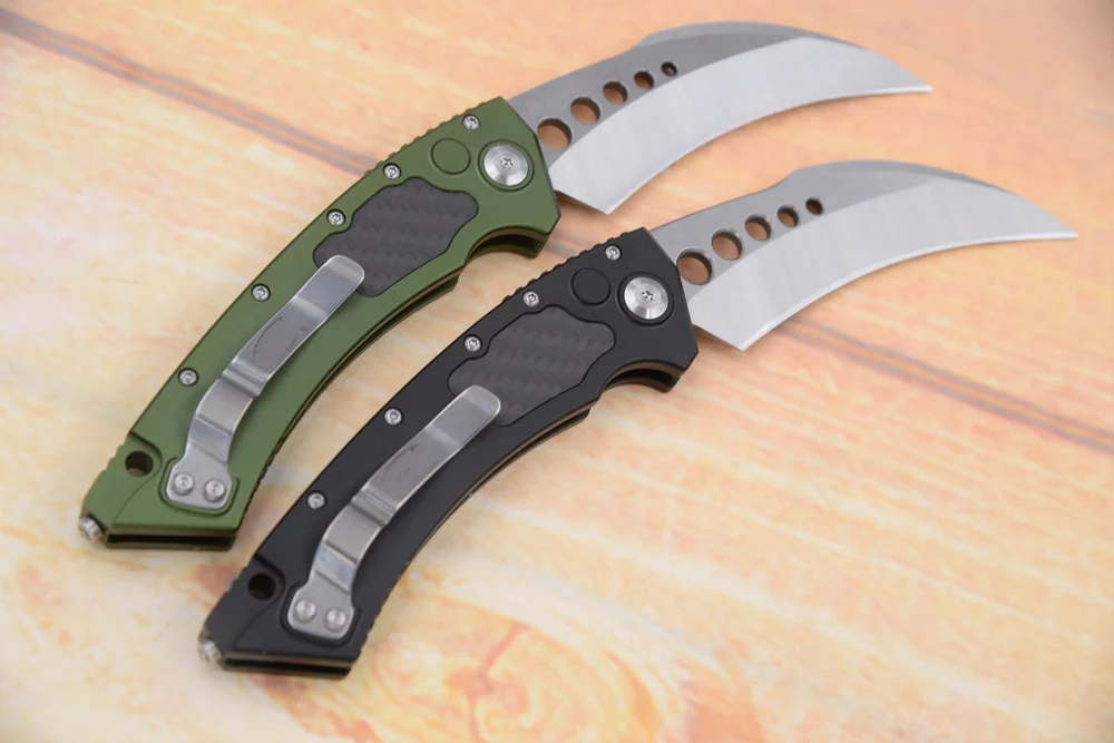 

New Hawk Mark 204P blade aluminum carbon fibre handle camp survival outdoor fruit EDC hunting tool kitchen potato Folding knife