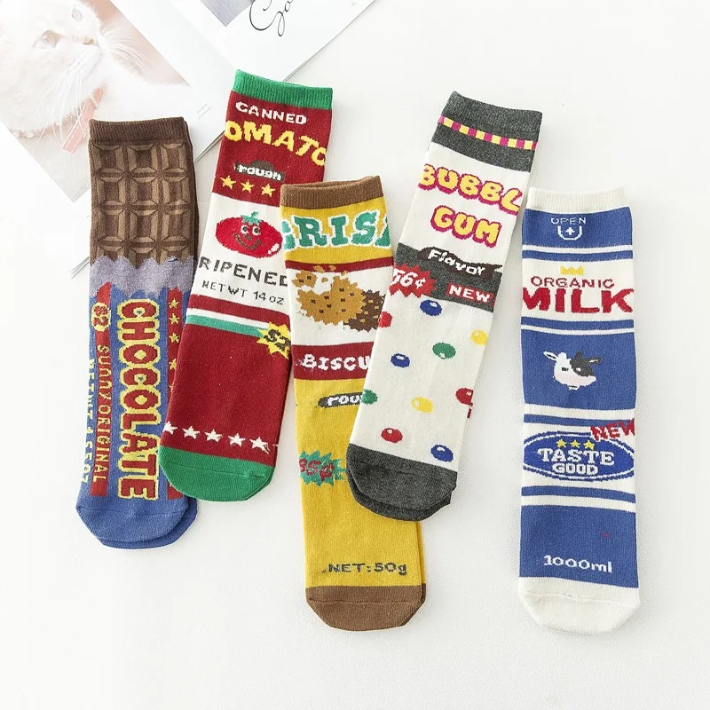 Personality Funny Socks Women Skateboard Socks Harajuku Snac