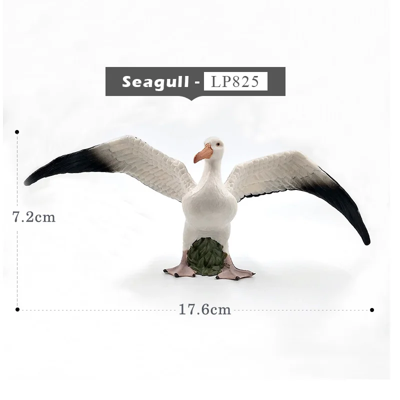 Seagull bird Имитация индейки птица курица ферма ПВХ Модель Животного Фигурка домашний декор миниатюрное украшение для сада в виде Феи современные аксессуары - Цвет: Seagull bird