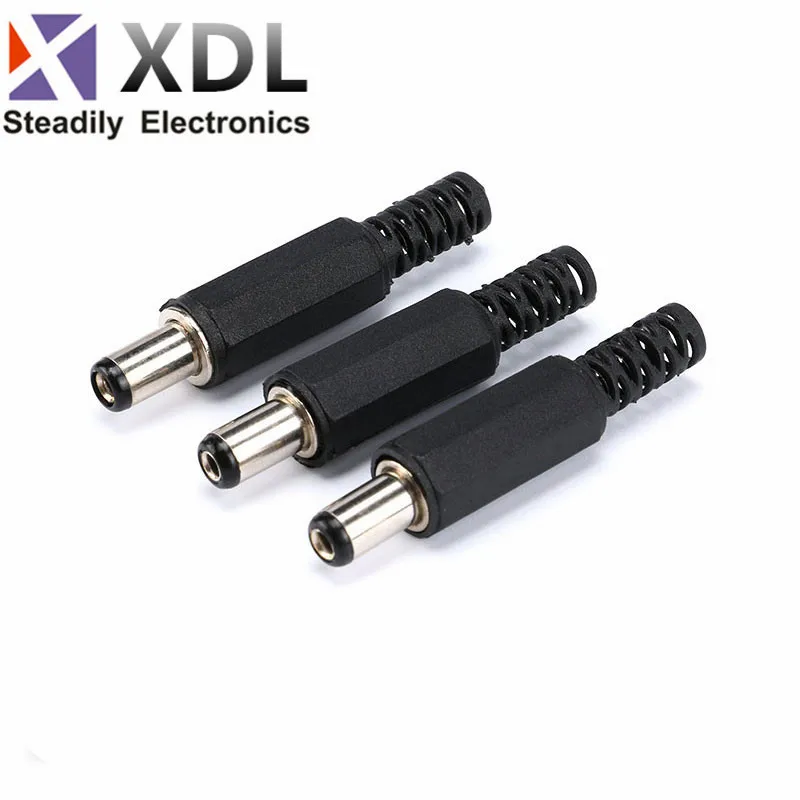 

10Pcs DC Plug Male Electrical Socket Outlet DC-022 DC-005 DC-022B DC Outlet 5.5X2.1MM 5.5*2.1 5.5x2.5mm 5.5x2.5 5.5*2.1mm