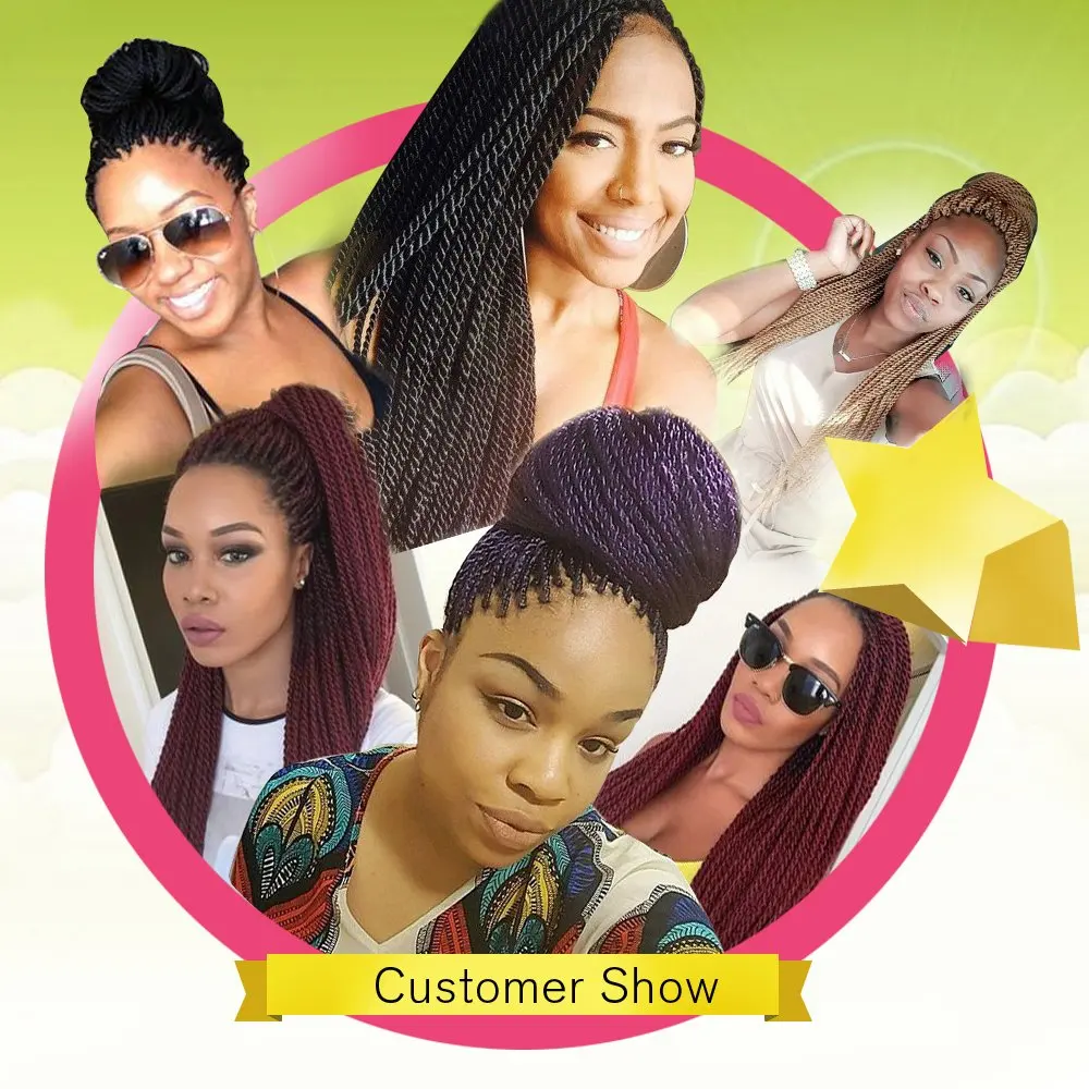 

22 inches Pre-looped Fluffy Crochet Braid Hair Ombre Synthetic Braiding Hair 30 Strands Pre Twisted Passion Twist Crochet Hair