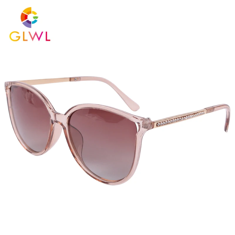 Женские солнцезащитные очки кошачий глаз винтажные поляризационные большого