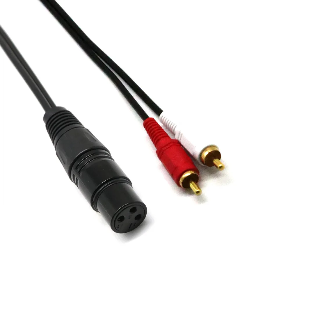 XLR female to double lotus two parallel XLR/RCA микрофон Микрофон гитарный кабель DMX сигнальный