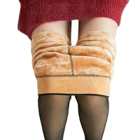 pantyhose fleece stockings winter warm super elastic black slim thin pantyhose for women casual fashion plus velvet thick tights
