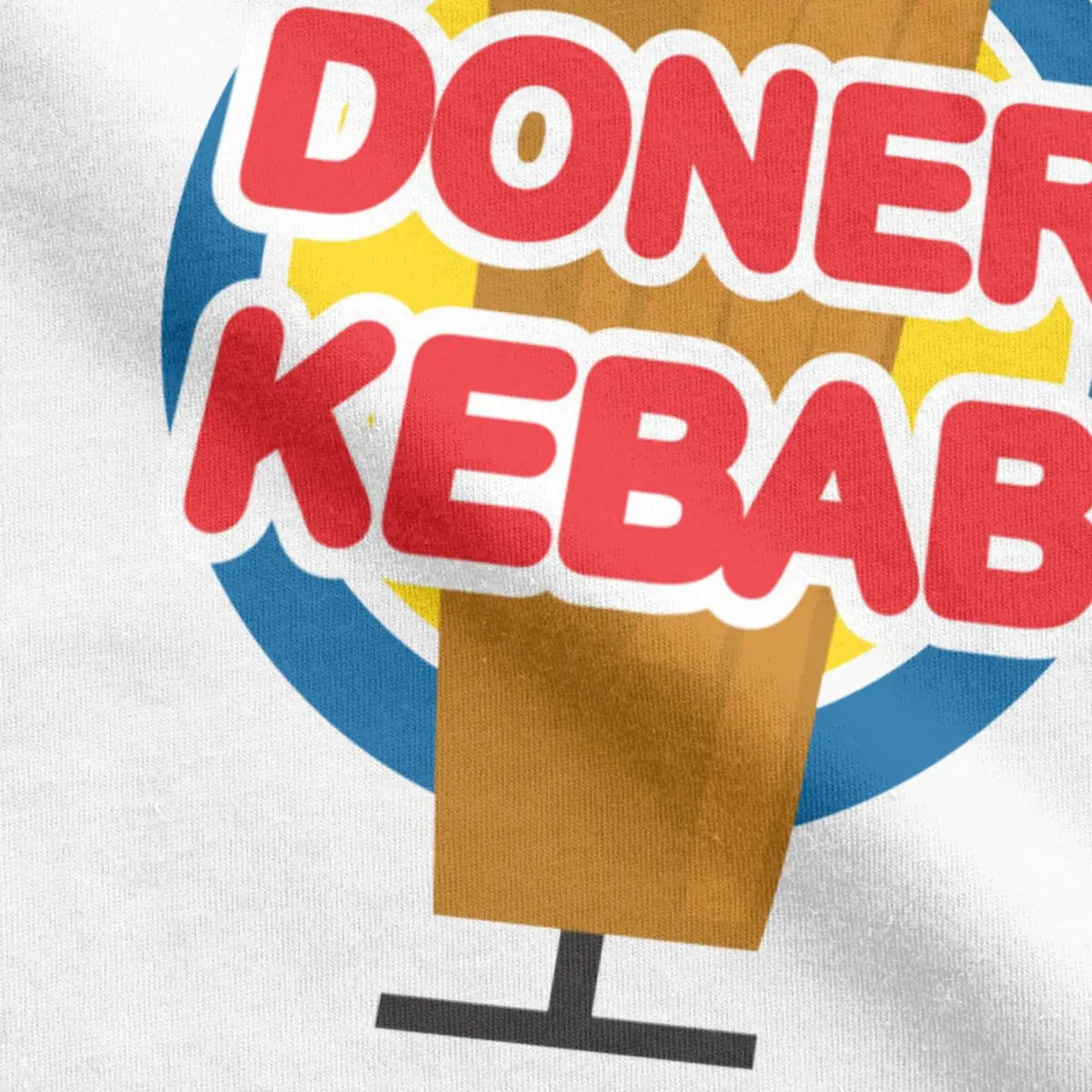 Забавные мужские футболки Doner Kebab King с графическим принтом 100% хлопок Винтажные