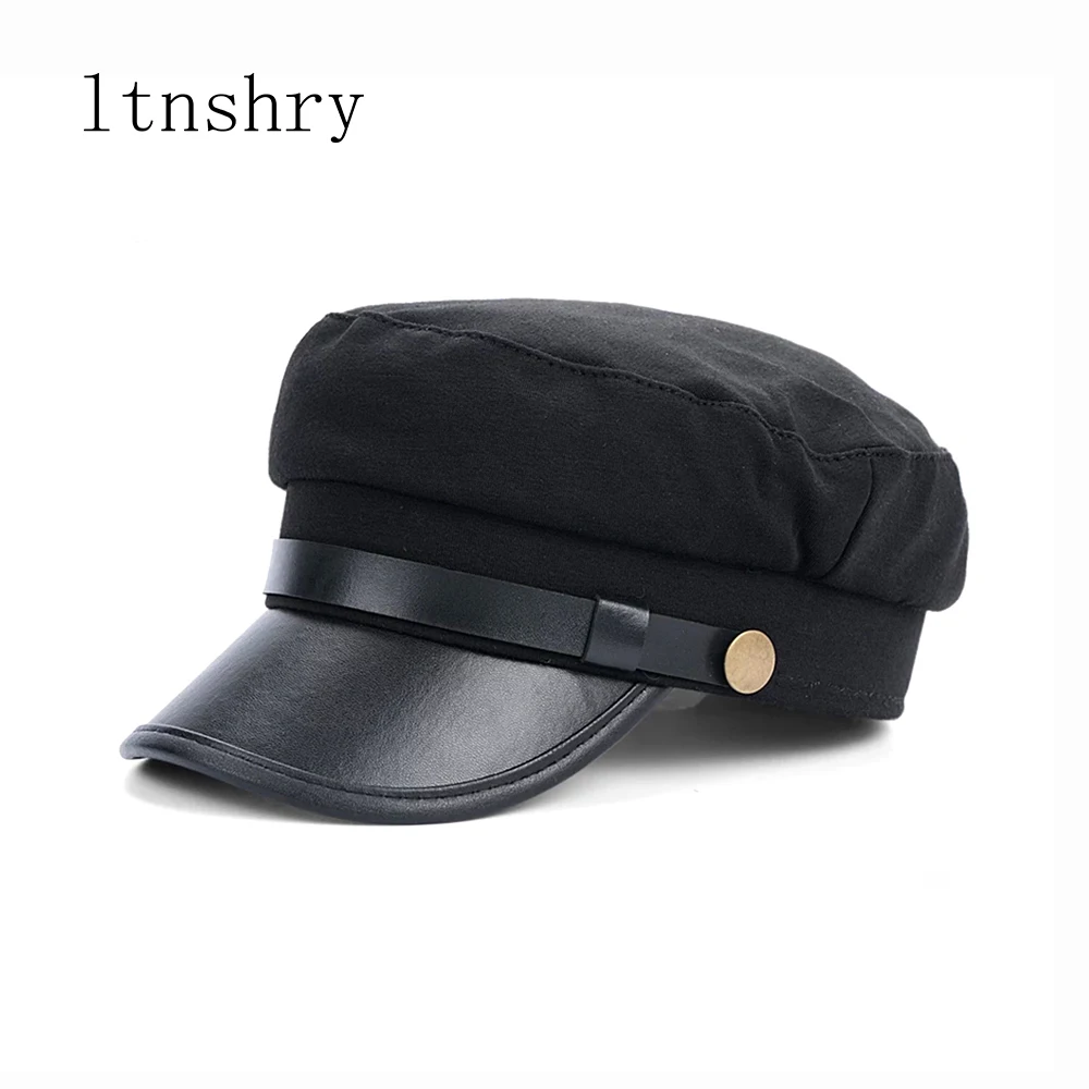 Autumn winter beret women black Retro men baker Newsboy hat Casual Spring British Classic Female Gatsby Flat Hats Military cap