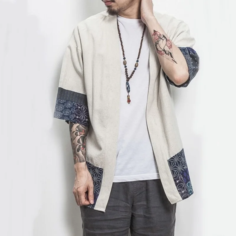 

Traditional chinese clothing for men Oriental male bomber jacket kung fu wushu clothing Chinese linen shirts men KK001