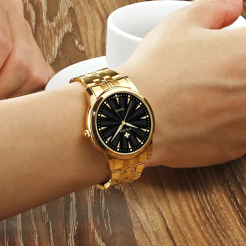 

Men Watches WWOOR Simple Quartz Watch for Men Luxury Brand Japan Movement Clock Male Waterproof Gold Stainless Steel Wrist Watch