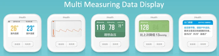 Xiaomi IHealth Bluetooth 4,0 умный монитор артериального давления на руку BPM1 4,3 дюймов wifi контроль цифровой сфигмоманометр