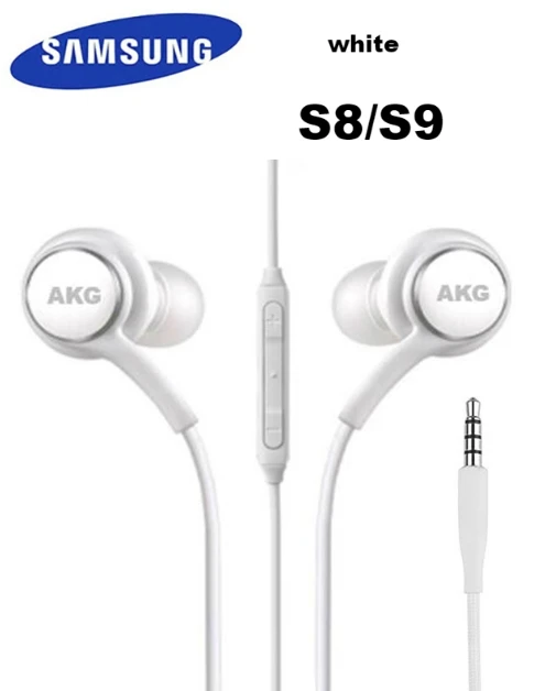 S8 white no box Samsung AKG Наушники EO-IG955 3,5 мм наушники-вкладыши с микрофоном Проводная гарнитура для samsung Galaxy s10 S9 S8 S7 S6 S5 huawei xiaomi смартфон - Цвет: S8 white no box