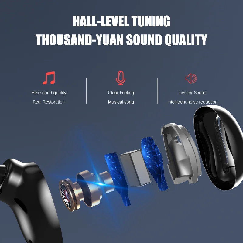 Беспроводные Bluetooth наушники спортивные стерео беспроводные игровая гарнитура hifi