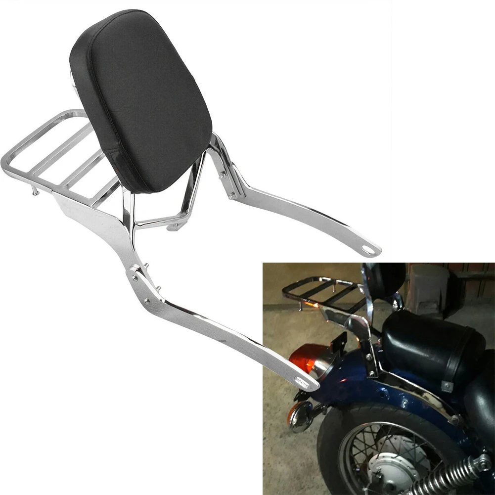 Спинка для мотоцикла 13 дюймов Yamaha Virago XV 250 125 1989 2011 2002 2003 2004 2005 2006 2007 2008 2009 2010 хром| |