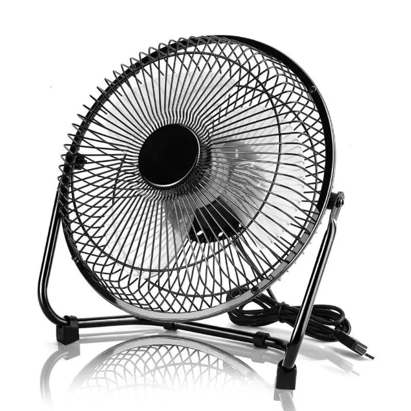 

Metal 8 Inch Portable USB Fan with 2 Speeds Personal Cooling Fan for Home Office