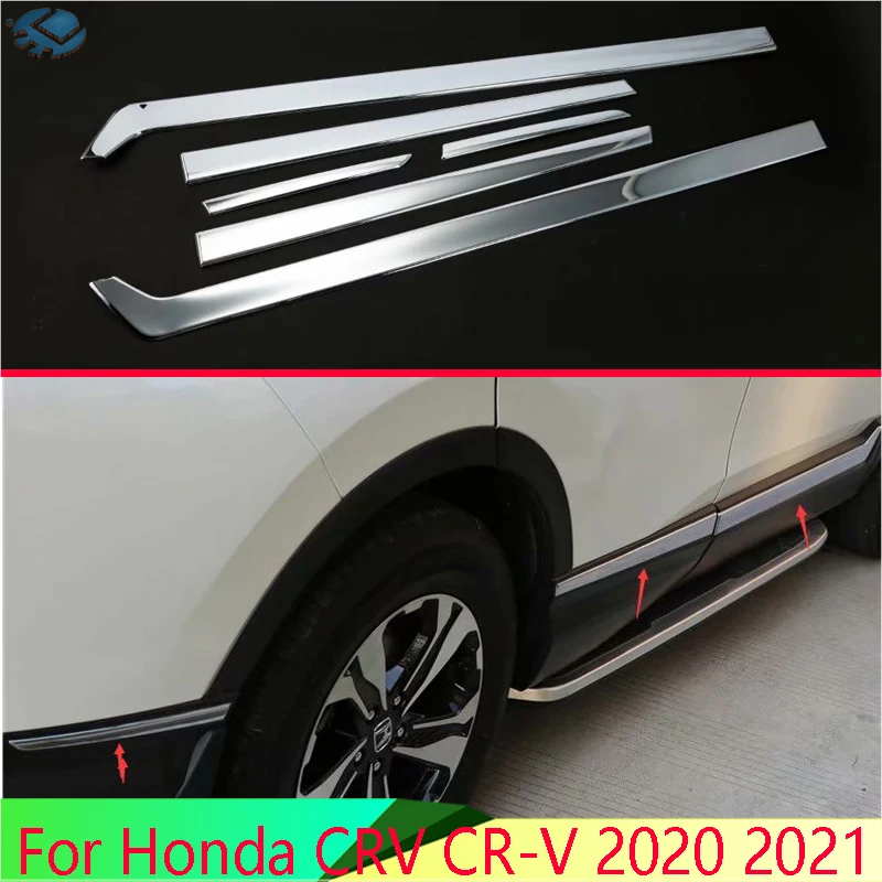 

Для Honda CRV CR-V 2020 2021 автомобильные аксессуары ABS Chrome Боковая дверь литье под давлением Trim