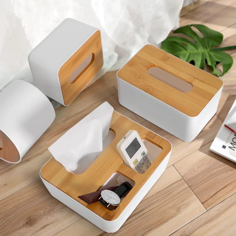 Кухонная деревянная пластиковая коробка для салфеток держатель хранения чехол