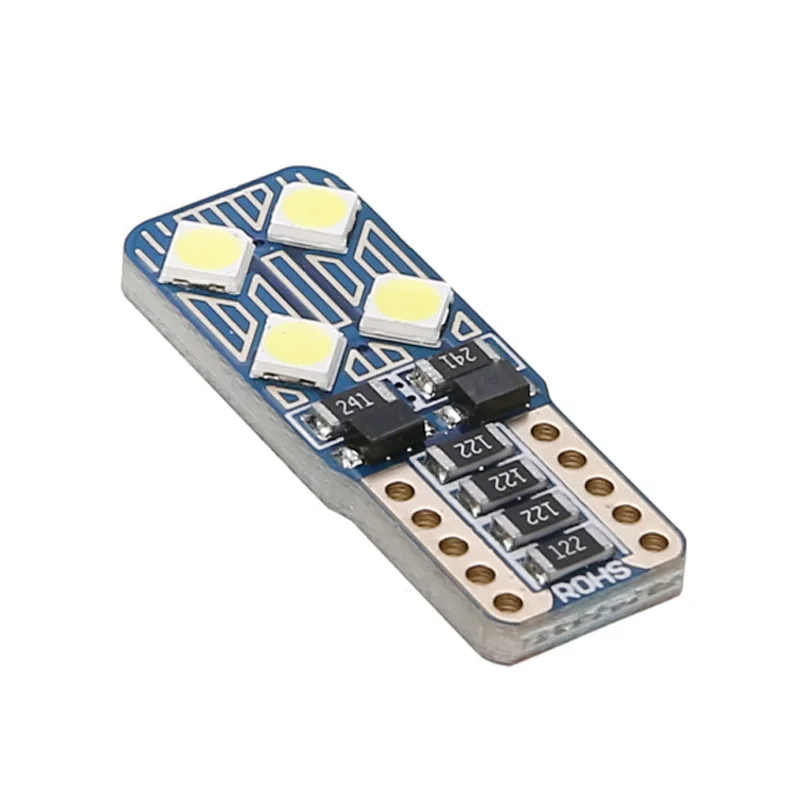 10pcs Car LED Clearance Lights T10 Canbus 3030/2835 8SMD W5W 194 168 501 Auto License Plate Lamp Signal Light 8W 12V | Автомобили и