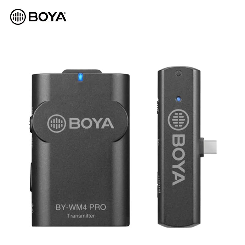 Беспроводной микрофон BOYA BY WM4 PRO K3 K5 2 4 ГГц для смартфонов видео iOS Android планшетов