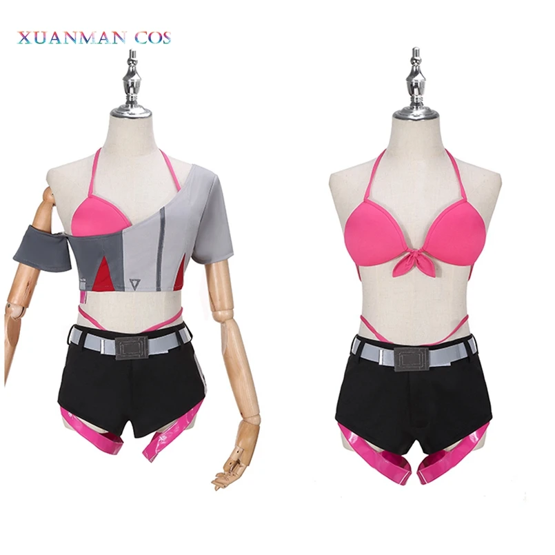 Azur Lane Косплей ВМС США Bremerton куртка футболка и шорты сексуальное бикини костюм ssn 698