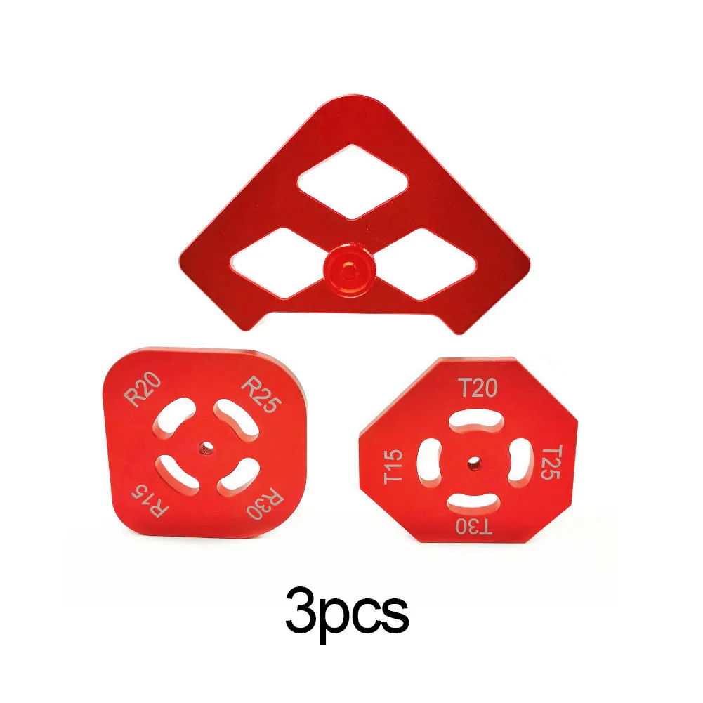 

3 шт. круглый Угловой шаблон из алюминиевого сплава быстрое крепление филе шаблон деревообрабатывающие позиционирующие инструменты R10 R15 R20 ...
