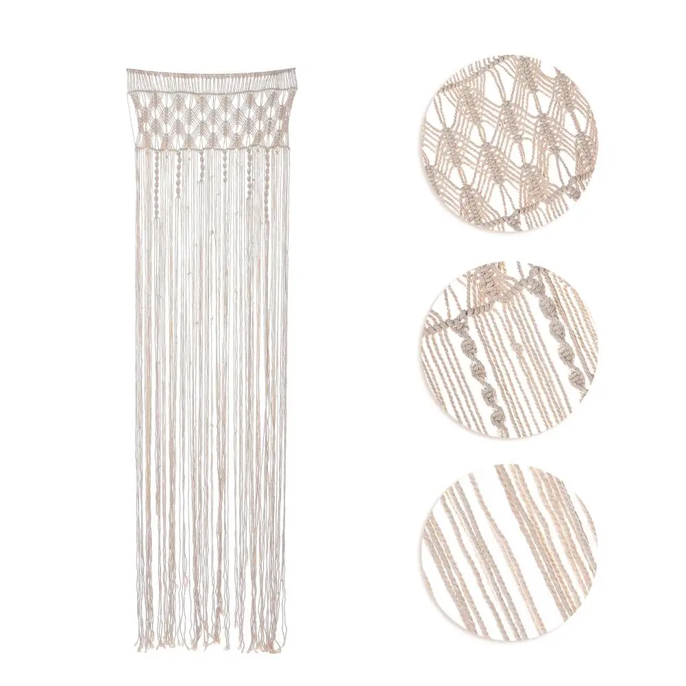 Занавеска плетеная в стиле макраме шикарный настенный гобелен ручной работы