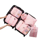 Дорожная сумка для хранения одежды, функциональные дорожные аксессуары, органайзер для багажа, сетчатые упаковочные Кубы, домашняя сумка, сумки для хранения