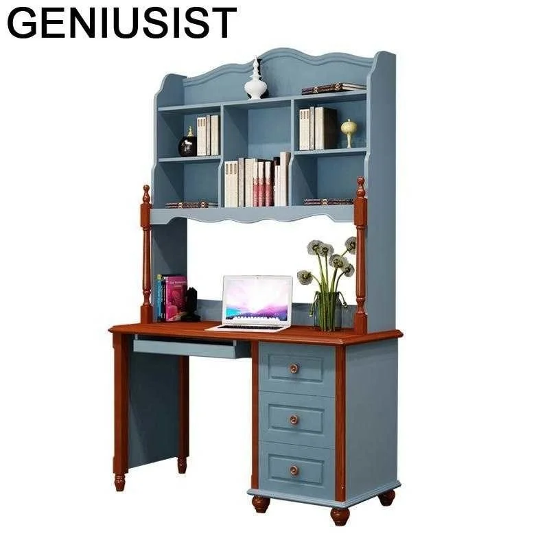 

Children Support Ordinateur Portable Small Infantil Bed Escritorio Mueble Computer Bedside Laptop Desk Table With Bookshelf