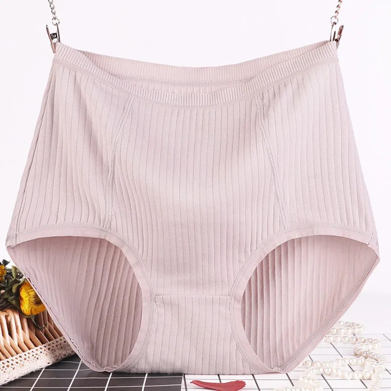 XL ~ 6XL женского нижнего белья нижнее белье размера плюс Трусики с высокой талией