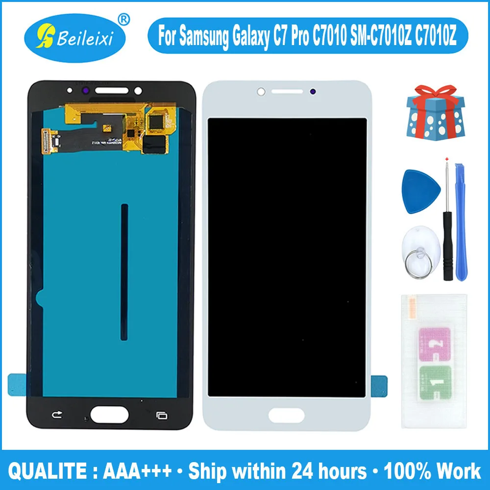 ЖК-дисплей с сенсорным экраном и дигитайзером в сборе для Samsung Galaxy C7 Pro C7010 SM-C7010Z