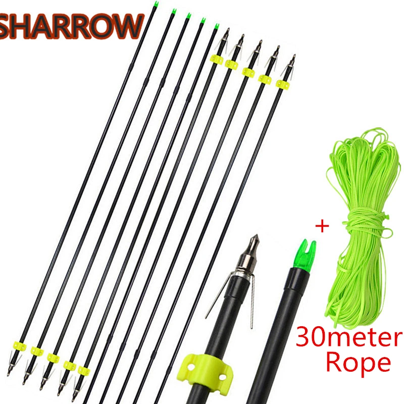 6 шт. 31 &quotСтрельба Из Лука Bowfishing наконечники для стрел слайдер безопасности с 30 м