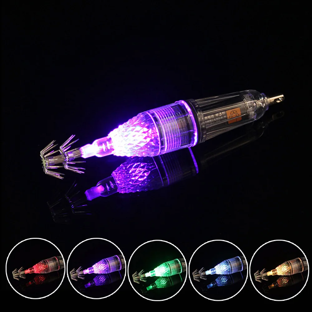 

1PC 17cm Night Fishing Light Fish Attractive Lure Glow LED Fishing Flash Light Bait With Hook Designed