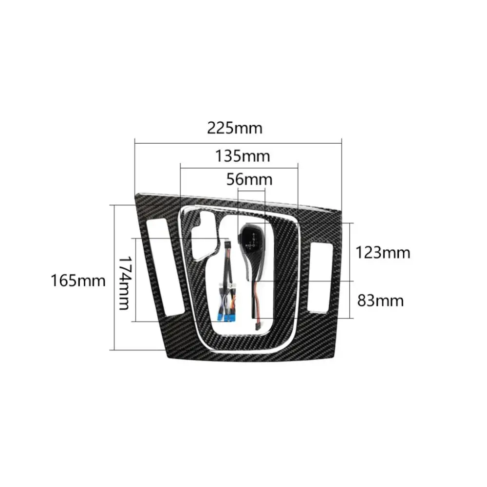 

Automatic Stick Carbon Fiber Car Trim Head Cover Gear Shift Knob fit for BMW E46 Car Accessories