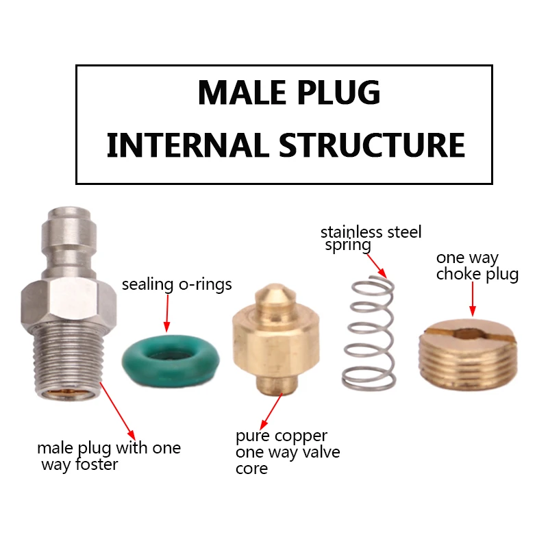PCP Пейнтбол 1/8BSPP штекер разъема 8 мм Женский Быстрый разъединитель медная муфта