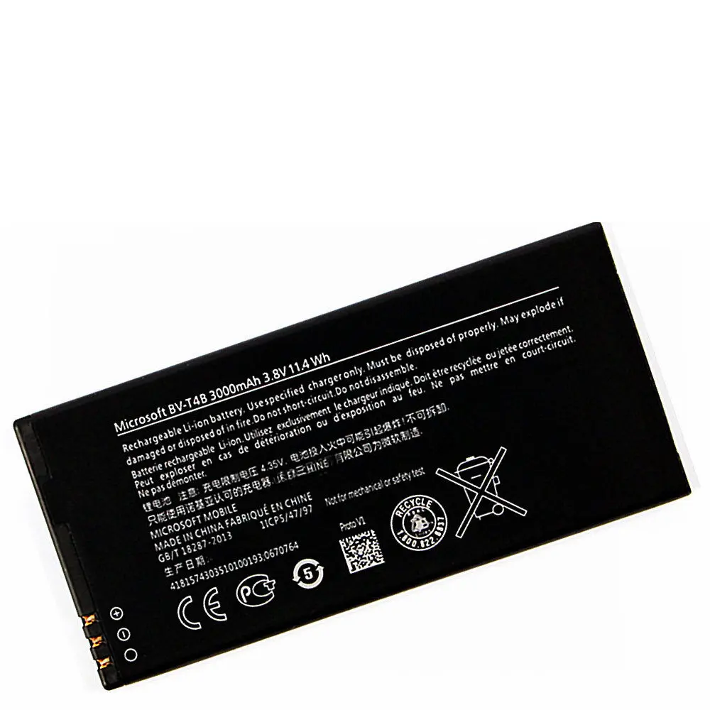Аккумулятор 3000 мА · ч для Nokia Lumia 640XL BV-T4B RM-1096 RM-1062 RM-1063 RM-1064 RM-1066 640 XL Smart | Мобильные