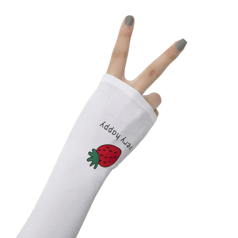 

Women Ice Silk Arm Sleeve Summer Solid Color Thin Sun UV Protection Arm Cuff Comfort Outdoor Driving Hand Sleeve Arm Covers