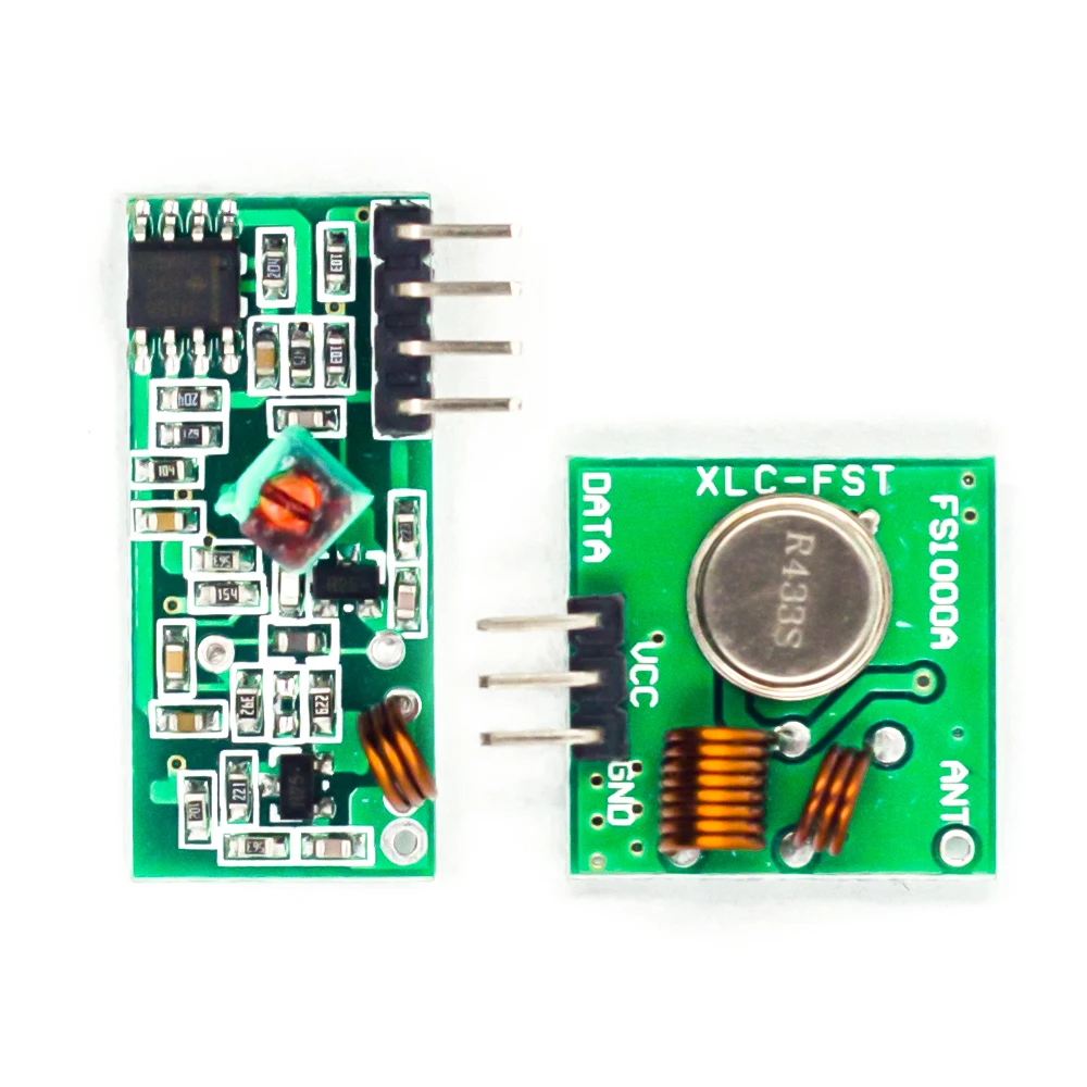 433Mhz XY-MK-5V/XY-FST 315Mhz 433Mhz радиочастотный передатчик и приемник модуль Link Kit беспроводной DIY(6-pack - Цвет: 433Mhz