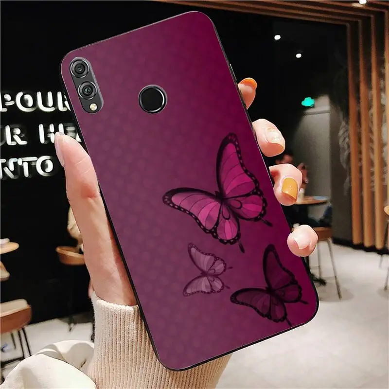 

The butterfly pattern Phone Case For Huawei Honor 7A 8X 9 10 20lite 10i 20i 7C 8C 5A 8A Honor Play 9X pro Mate 20 lite