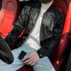 Мужская тонкая куртка-бомбер со стрекозой, размеры до 5XL-M