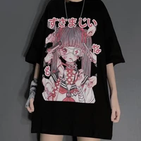 summer 3d gothic female t shirt loose female t shirt punk dark grunge streetwear ladies top harajuku clothes