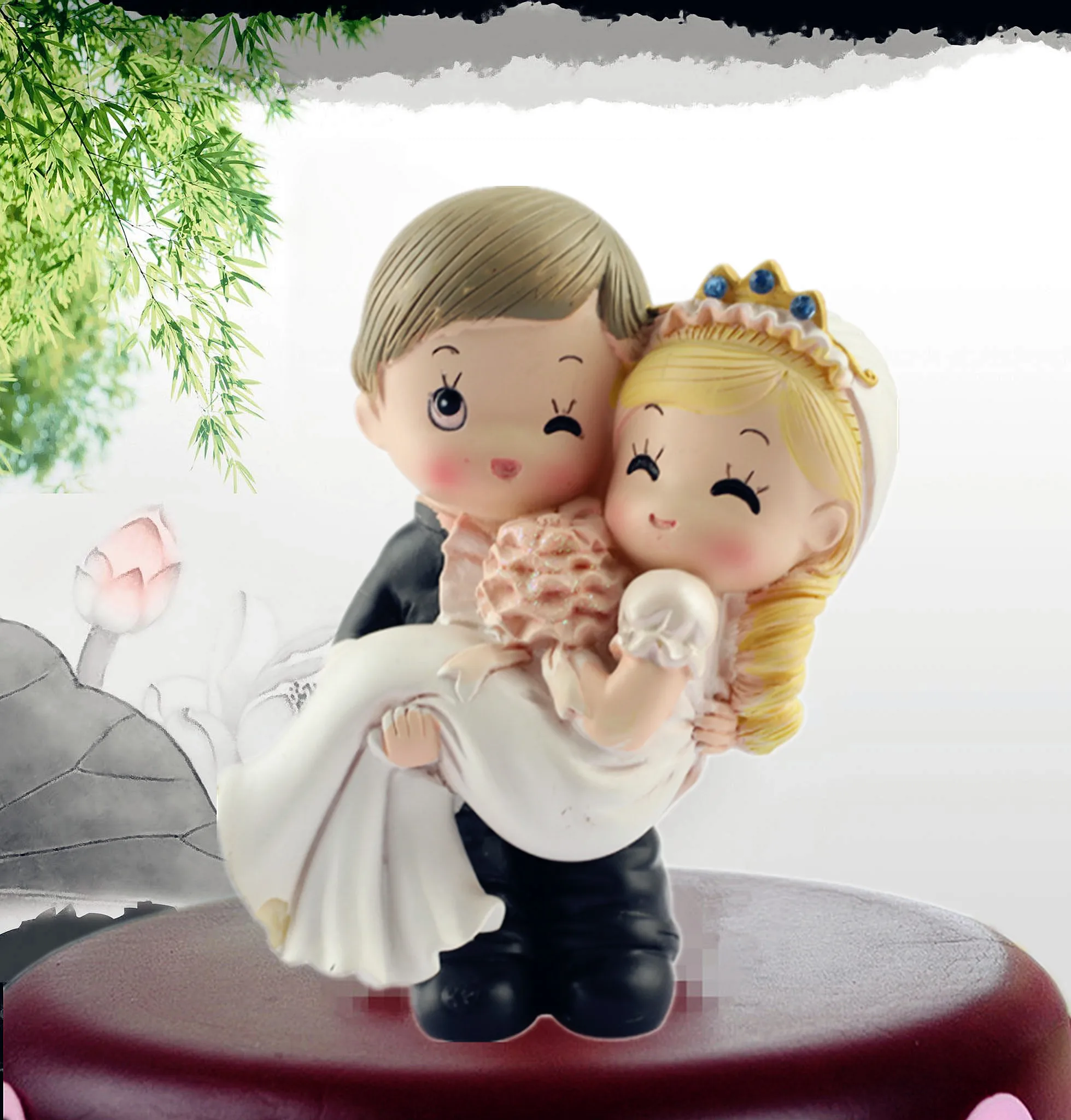 Топперы для свадебного торта невесты и жениха фигурка украшение бесплатная