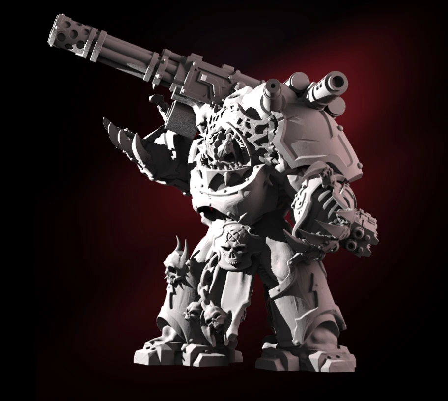 

56mm Resin Model Heavy Armor Machine Gun Soldier Figure Unpainted Unassembled
