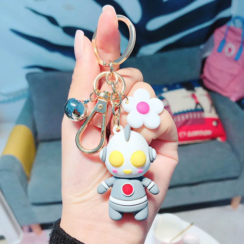 

Cartoon Ultrman Keyring Children's Toy Keychains Floret Key Chain Wholesale