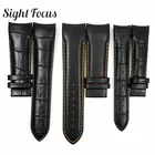 Ремешок для часов из натуральной воловьей кожи, 18, 22, 23, 24 мм, с изогнутым концом, для часов Tissot T035, ремешки для часов 1853, мужские и женские ремешки, браслет, Relogio