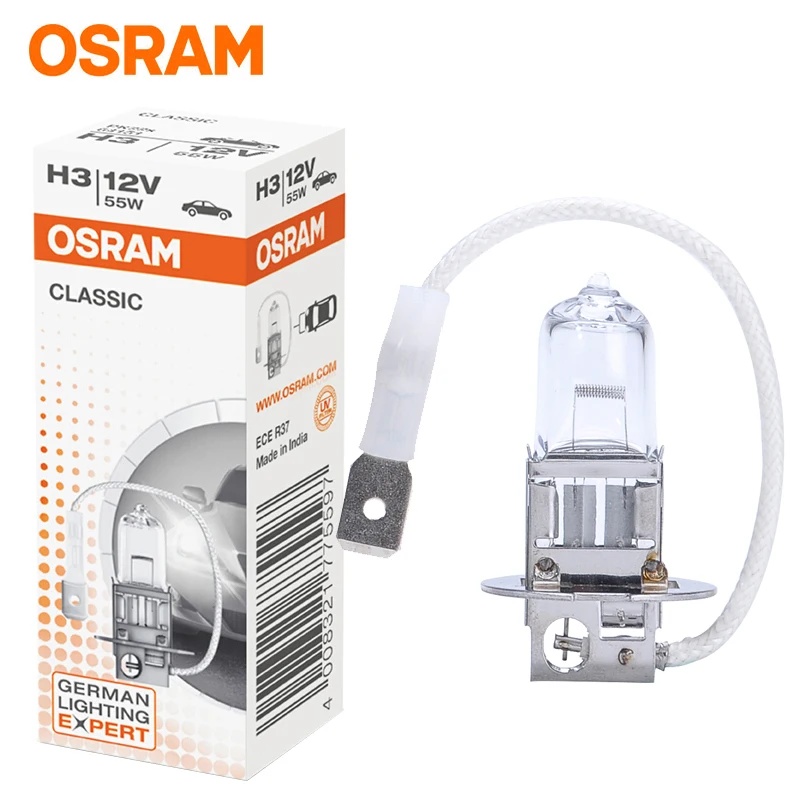 Галогенная автомобильная лампа OSRAM H7 H4 H1 H3 H11 HB3 HB4 фасветильник дальнего света