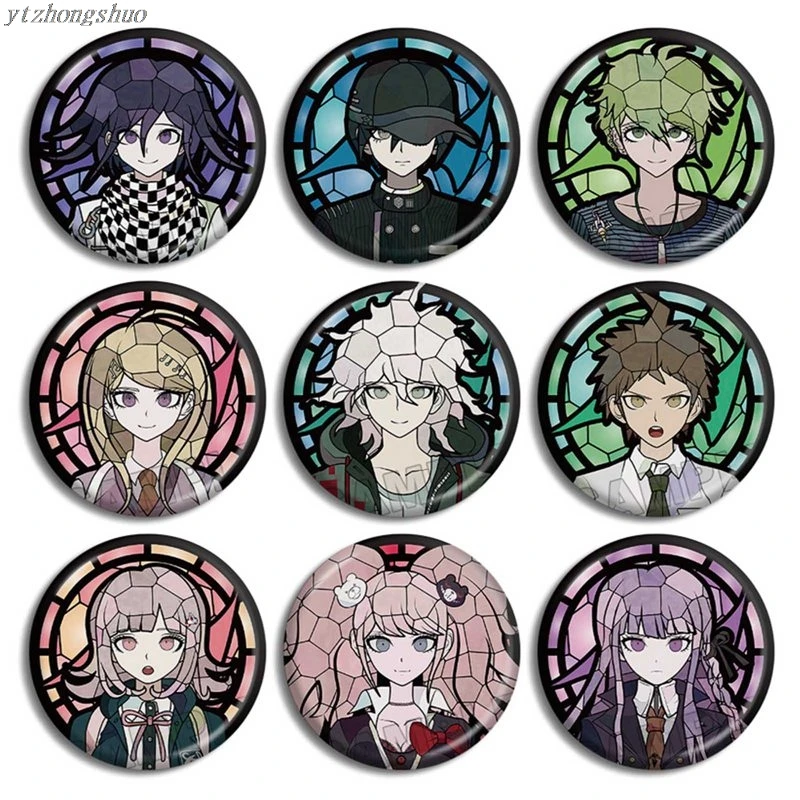 Значки Danganronpa Happy monokuma Naegi Makoto Kirigiri Kyouko 1 шт. 58 мм | Украшения и аксессуары
