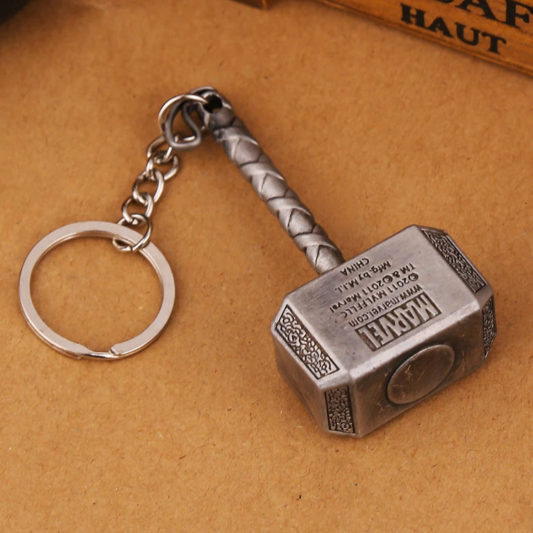 Thor Hammer брелок Mjolnir 1:1 Темный мир Ragnarok брелок кольцо Викинг один скандинавский мифологический Марвел Мститель