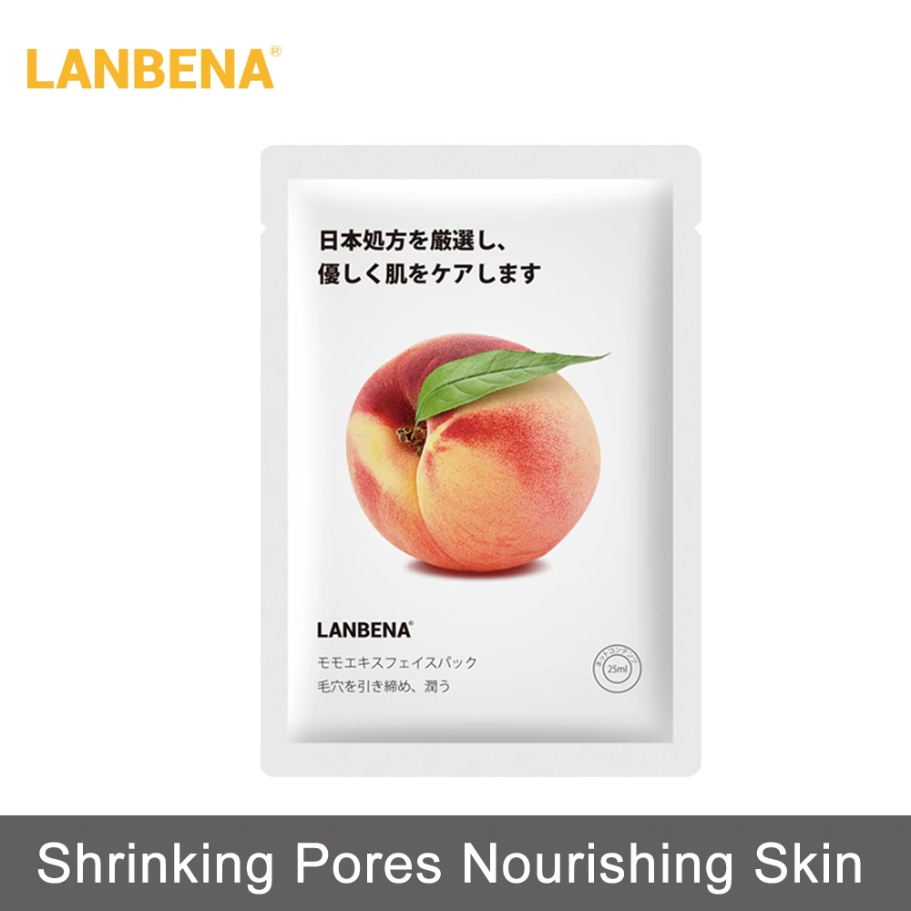 LANBENA маска для лица сужение пор экстракт персика сыворотка фруктовые маски